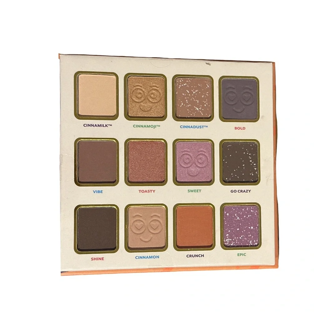 NEW Cinnamon Toast Crunch Eyeshadow Palette 12 Shade Neutral Fun Makeup Set